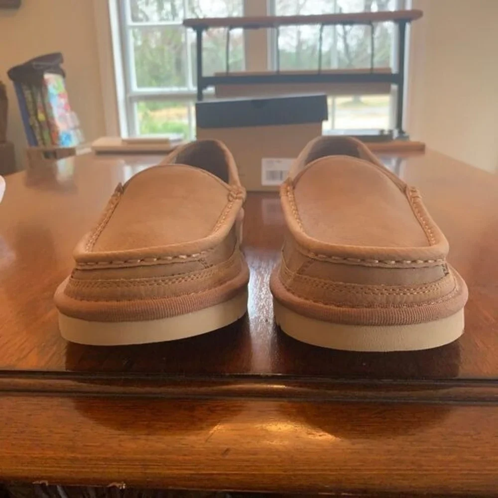 G.H. Bass Men’s Sherpa Lined Moccasin Slippers Indoor Outdoor Chestnut Size 10